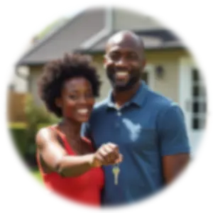 Family with New Home