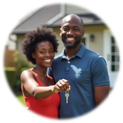 Family with New Home